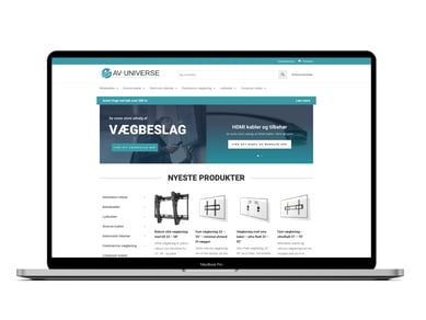 Top optimeret E-Commerce og køreklar webshop - AV-Universe.dk