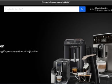 Webshop med salg af alle tiders kaffeprodukter 