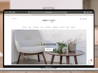 Webshop med salg af møbler og boliginteriør - Dropshipping
