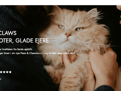 Webshop med salg af produkter til hunde og katte 