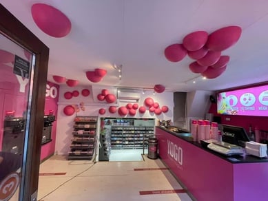 Ny pris ved overtagelse fx 1/9-2022. Yogo Århus - Omsætning: 1.600.000 kr. - Frozen Yoghurt, bland-selv-slik, kaffe mm.