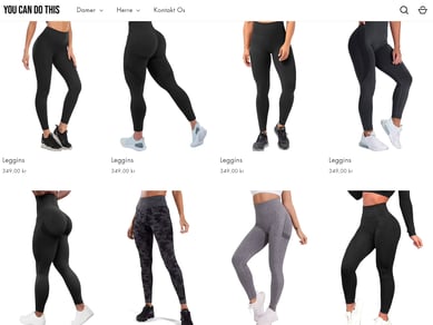 Salgsklar dropshipping fitness webshop med 2-5 dages levering, 200+ produkter