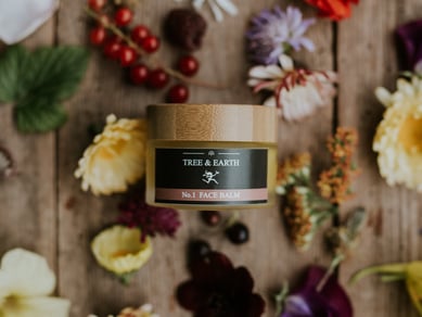 Tree & Earth Skincare til salg - lækkert vegansk hudplejebrand med egenproduktion - Kan købes med: Bitcoin eller Ethereum.
