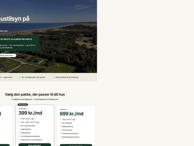 Nøglefærdigt sommerhusservice-koncept – klar til lancering
