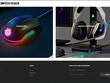 Køreklar dropshipping Webshop med salg af gaming udstyr 