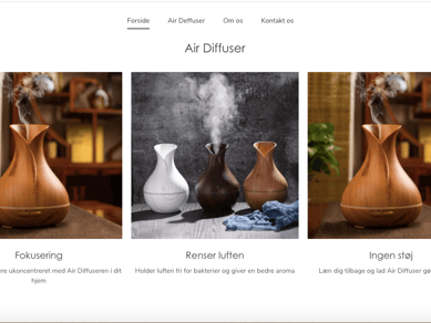 Unik webshop med salg af aromaterapi produkt