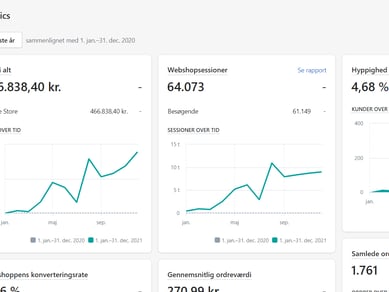 Webshop med omsætning på 466.838 kr - varelager inkl. i prisen