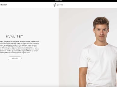 Fuld funktionel webshop til salg - Online salg af kvalitets t-shirts - Bæredygtig leverandør i Portugal 