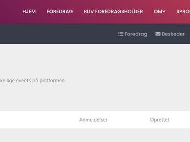 Skalerbar platform B2B / B2C (pt. for foredragsholdere)