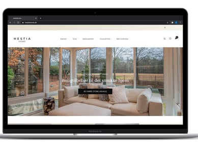 Webshop med interiørprodukter - dansk dropshipping leverandør og europæisk leverandørunivers tilknyttet. 