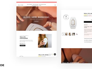 Køreklar og stilfuld beauty dropshipping webshop med branded produkt