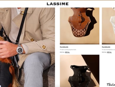 Webshop & lager af luksus hundeseler/snore