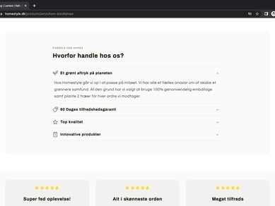 HOMESTYLE l 100% køreklar dropshipping hjemmeside til salg