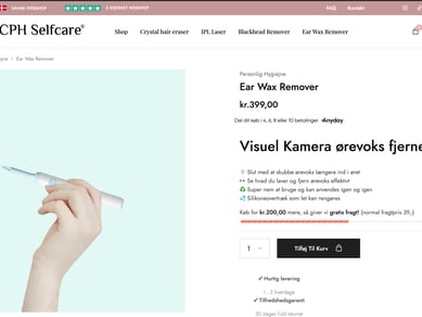 Salg af Webshop i attraktiv branche med varelager (Aktiver ikke virksomhed)