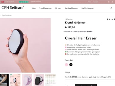 Salg af Webshop i attraktiv branche med varelager (Aktiver ikke virksomhed)