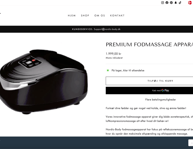 Nordic-Body fitness dropshipping virksomhed med stort potentiale! 