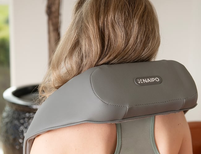 Massagepude med kraftig motor til nakke og ryg