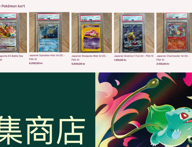 Pokémon & TCG Webshop