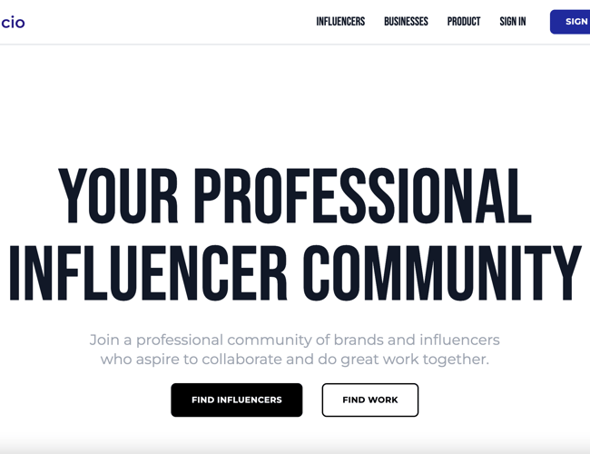 Unik og skalérbar influencer platform til salg