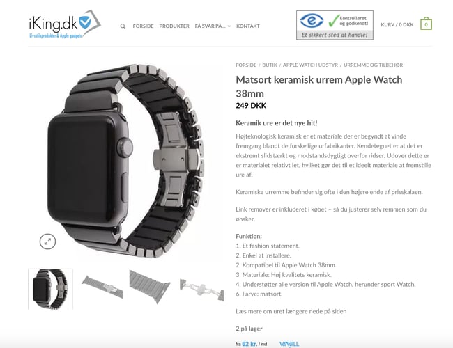 iking.dk - Webshop med mobiludstyr og gadgets-  B2C aftaler og personaleaftaler