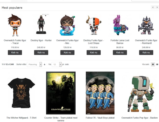 emelan.dk - Webshop med salg indenfor licenseret gaming merchandise fra computerspil