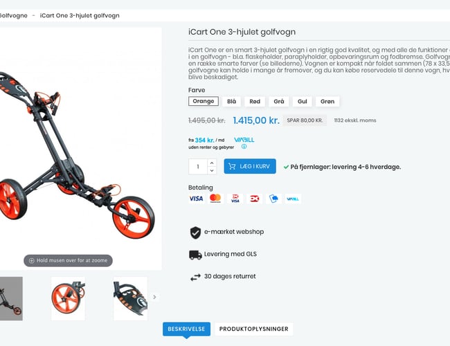 Kendt og populær golf webshop i sund vækst + DK's største golf debatforum