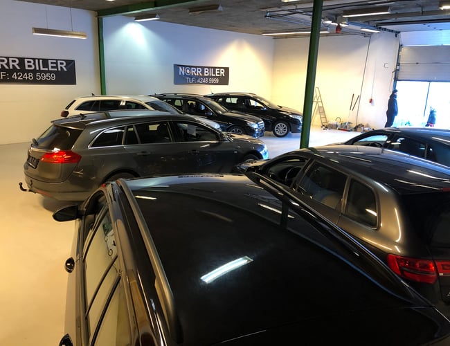 Norr Biler - Brugte biler i topklasse - Solgt 50 biler på 12 mdr - 240 kvm indendørs lokale