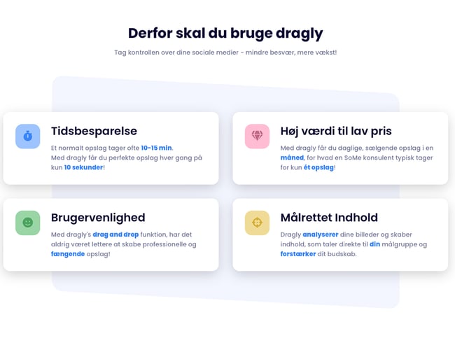 Dragly.dk - Forvandler billeder til perfekte SoMe opslag på få sekunder! 100% automatisere AI platform med indbygget Ambassadør system. Ca. 700 udviklingstimer!