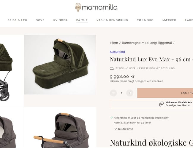 NY PRIS - 2 webshops med produkter til Gravide, mødre, baby og småbørn - 15 års drift - Historisk årsomsætning op til 17 mio. kr.