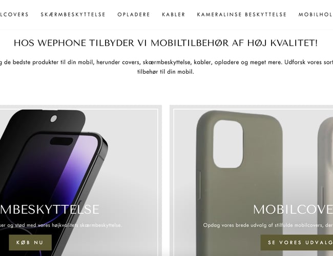 Salg af mobiludstyr med dropshipping