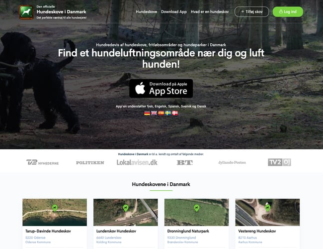 Hundeprojekt søger ny ejer (Hjemmeside & iOS App) Total downloadet: 9,745	