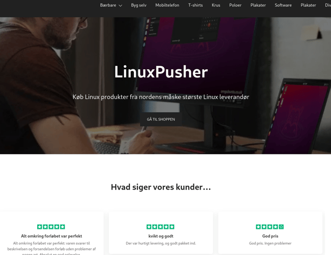 Fuld funktionsdygtig IT webshop til nørderne - Nok Nordens største Linux Webshop