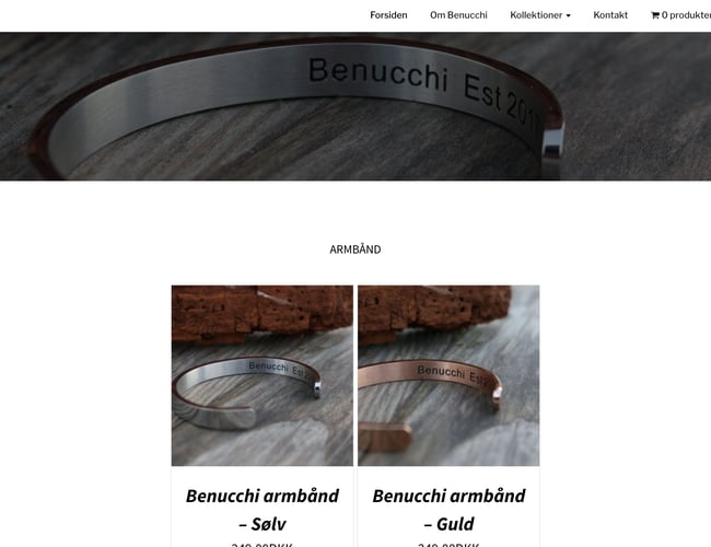 Kommende tøjmærke og smykkemærke - Benucchi.dk