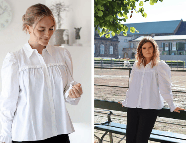 Varelager af skjorter til kvinder
