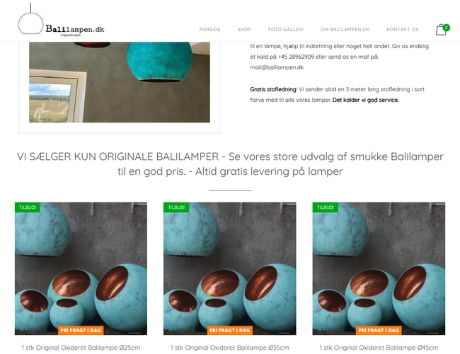 Profitabel Webshop Sælges