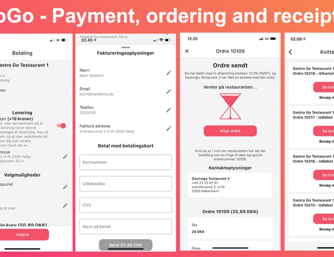 Mad bestillingsplatform - Platformen er testet med 15 forskellige restauranter og cafeer