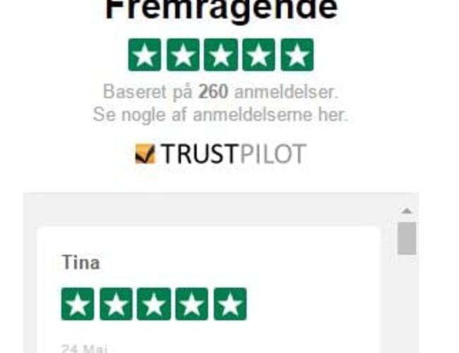 Online Slagterforretning med side 1 placeringer på Google