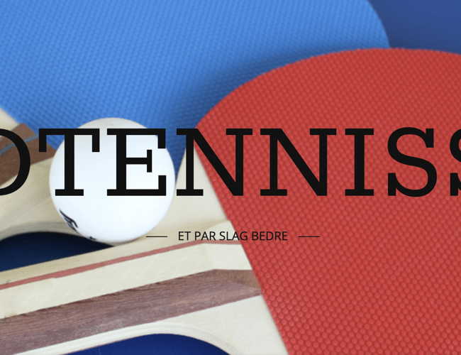 Bordtennisshop.dk - Der følger 4-5 leverandøraftaler - Klar til omsætning. 