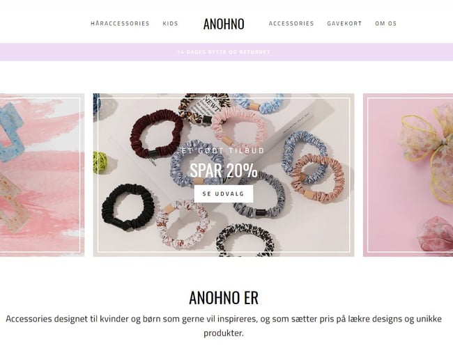 Webshop med accessories til kvinder og børn - På 4 måneder har skabt overskud