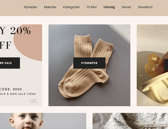 Økologisk baby & børne webshop med stor potentiale