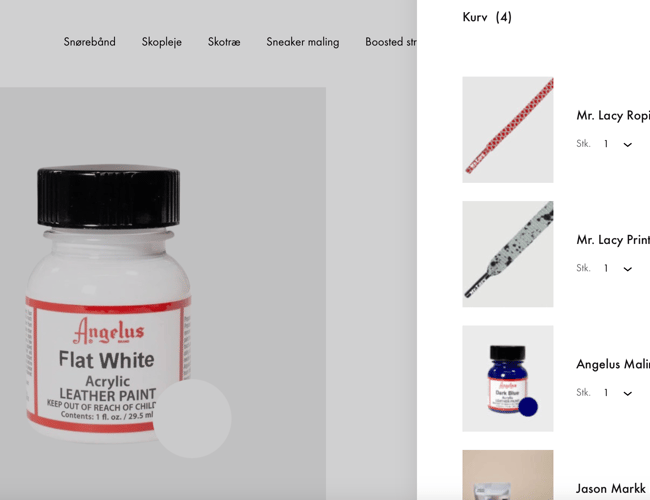 5*stjernet webshop med sneaker accessories og velkendt navn