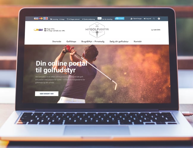 Webportal - med nyt og brugt golfudstyr - Overskud: 170.000 kr.