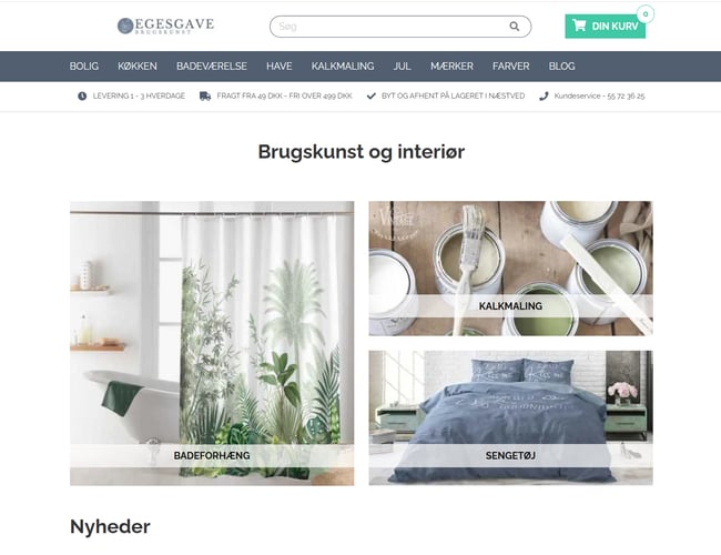 Etableret bolig- & interiørwebshop med stort vækstpotentiale