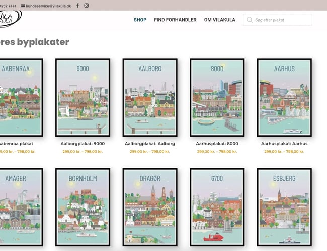 Byplakat-brand inkl. 2 webshops og lager sælges