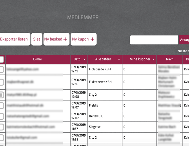 Rettigheder og kildekode til restaurant-app og website