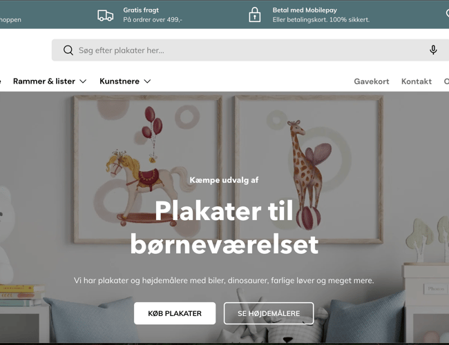 Lilleplakat.dk – Danmarks bedste sortiment af højdemålere og plakater til børn