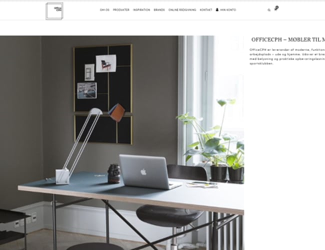 Solid lille webshop med kontormøbler