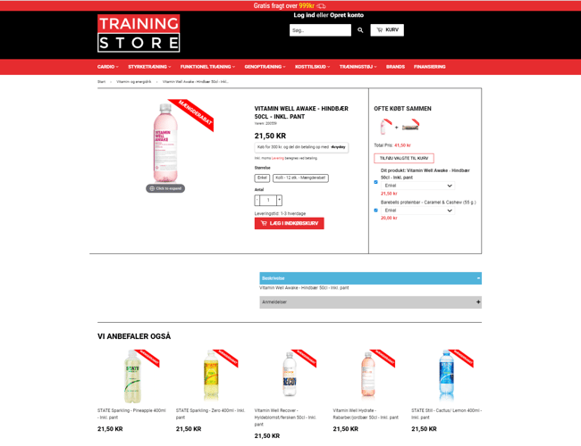 Køreklar fitness og livsstilsbutik sælges! - Med en omsætning på 275.000 kr. (på blot 6 måneder) 
