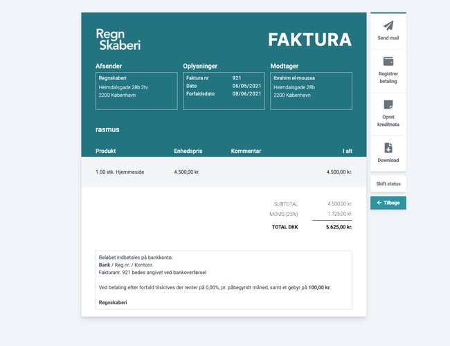 Regnskabsprogram til salg