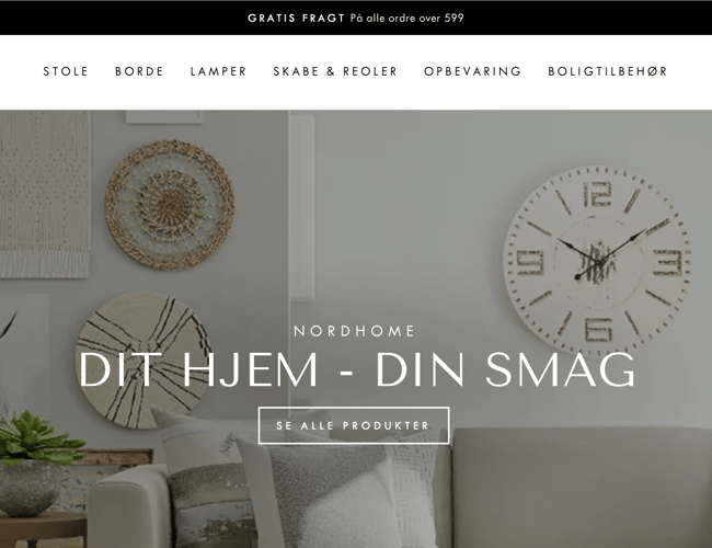 Salg af møbler gennem dropshipping